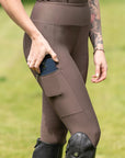 Motion Full Seat Riding Leggings (Brown)