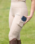 Motion Full Seat Riding Leggings (Beige)