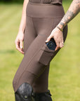 Motion Full Seat Riding Leggings (Brown)